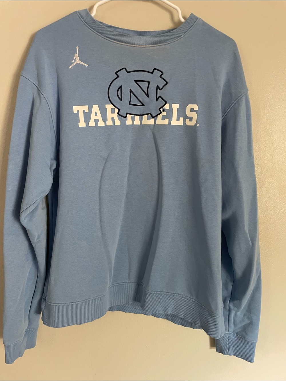 Nike Jordan UNC Tar Heels Crewneck Sweatshirt Blue Men's sz M North Carolina
